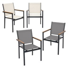 Lot de 2/4/6 chaises jardin en
