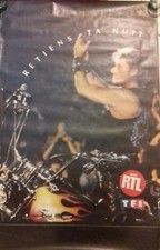 JOHNNY HALLYDAY: AFFICHE CONCERT RETIENS TA NUIT, 80 X 120 CM