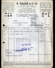 PARIS (III°) OEILLETS Métalliques , BOUTONS PRESSIONS & RIVETS "G. DAUDE" en1964