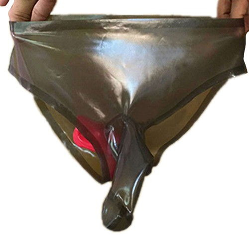 Men latex briefs - latex,