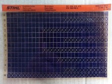 Microfiche Liste pièces Tronçonneuses STIHL 051 056 070 075 076 090/090 G   2/84