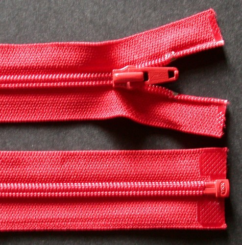 Lot fermeture eclair - eclair, rouge