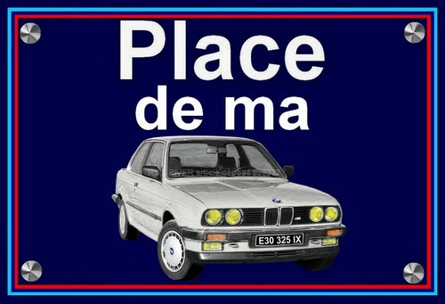 Plaque place bmw e - ma,