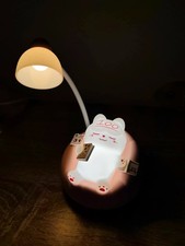 Veilleuse petit chat gamer blanc rose - tactile tap - chevet décoration - Neuve