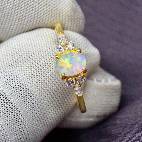 Opale naturelle bague de - 1,