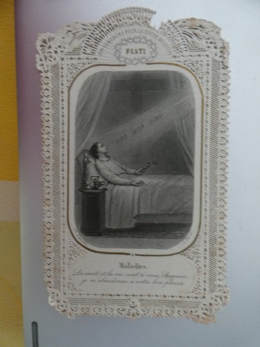 Image pieuse canivet - , dentelle