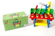 Etabli bois enfant neuf  Jouet en bois coloré Marteau Tournevis Vis Clé Mètre 