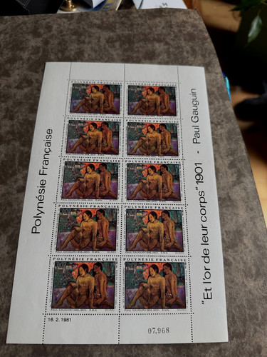 Feuille timbres poste - de,