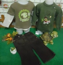 lot 9 vêtements enfant 12 mois garçon,velours,sweat,pull,pantalon,gilet,jean ...