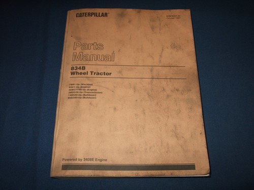 Cat caterpillar 834b manuel - caterpillar, de