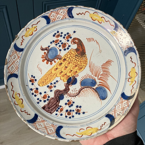 Belle assiette faïence - faïence, xviii