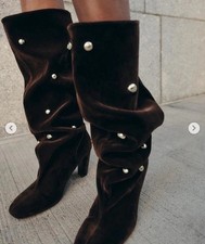 Bottes Slouchy En Velours
