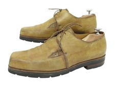 CHAUSSURES BERLUTI DERBY 2 OEILLETS 8.5 42.5 EN CUIR BEIGE LEATHER SHOES 2000€