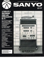PUBLICITE ADVERTISING 044   1979    SANYO   hi-fi  tuner ampli chaine