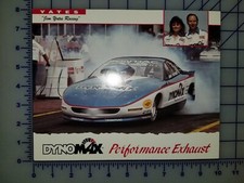 Fiche brochure course de dragsters Dynomax Jim Yates 1993