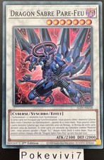 Carte YU-GI-OH! DRAGON SABRE PARE-FEU ALIN-FR038 SR NEUF