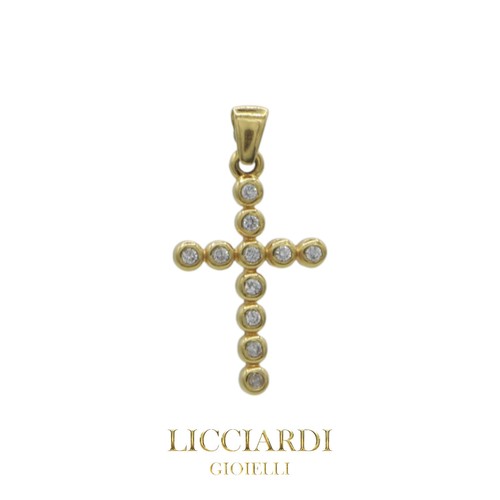 Pendentif unisexe croix - unisexe, or