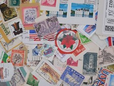 TIMBRE DU MONDE ENTIER LOT DE 200 g SUR PAPIER COLLECTION COMMÉMORATIVE CHARI...