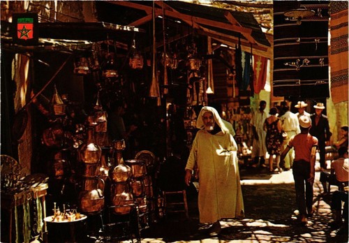Cpm maroc typique artisanat - ak, typique-artisanat