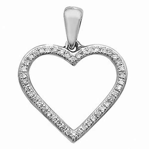 Collier pendentif cœur or - cœur, en