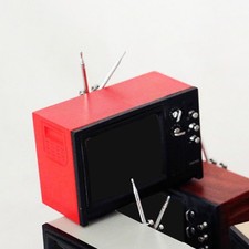 Mini Télévision Jouets Ameublement Retro TV 1/12 pour Dollhouses DIY