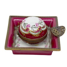 Encrier en faïence porcelaine