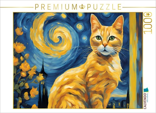 Calvendo puzzle gelbe katze - puzzle,