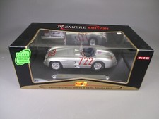 AX309 MAISTO 1/18 1:18 MERCEDES BENZ 300SLR MILLE MIGLIA 1955 REF 36887 SILVER