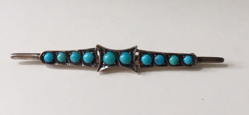 Ancienne broche turquoise