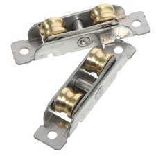  2 Pcs Guide Porte Galandage Rail Coulissante Poulies Coulissantes