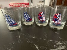 AMERICA'S CUP CHALLENGE 1983 LOT DE 4 VERRES COLLECTOR