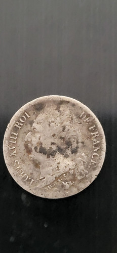 Franc 1817k louis xviii - franc,
