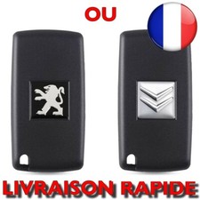 Autocollant Clé Voiture 16x16mm Emblème Carré Citroen Peugeot Coque Logo Auto