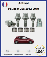 Ecrous antivol de roues Peugeot 208 2012-2019