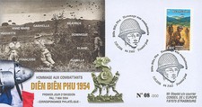 DBP04-2 FDC "Hommage aux Combattants de Diên Biên Phu, Indochine" (Pau) 2004