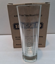 RICARD 4 verres tubo long drink  carton d'origine 22 cl