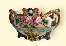 BARBOTINE D'ONNAING MAGNIFIQUE CACHE POT 1900