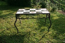 TABLE  BASSE EN FER FORGÉ ART