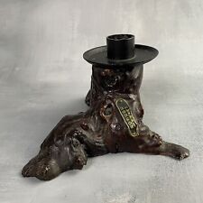 Bougeoir bois cep de vigne caveau Morgon Haut.~8.5cm