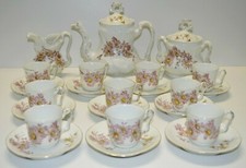 *JOLI SERVICE A CAFE ou THE en PORCELAINE ART NOUVEAU Fin XIXe cafetière théière