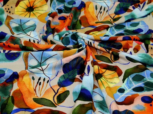 Tissu challis viscose soupir