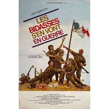 LES BIDASSES S'EN VONT EN GUERRE French Movie Poster  - 15x21 in. - 1974 - Claud