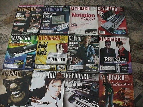 Keyboard music magazine set - magazine,
