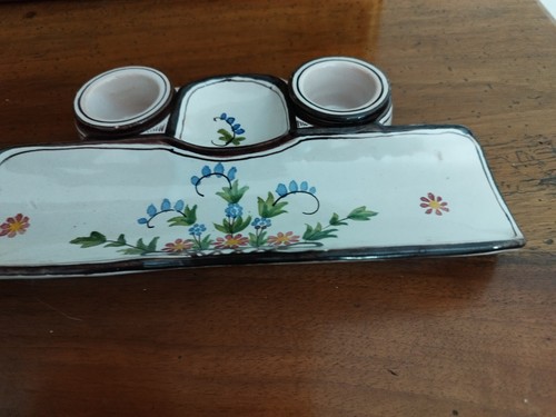 Ancien encrier porcelaine - ancien,