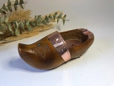 Petit sabot breton décoratif en bois vernis