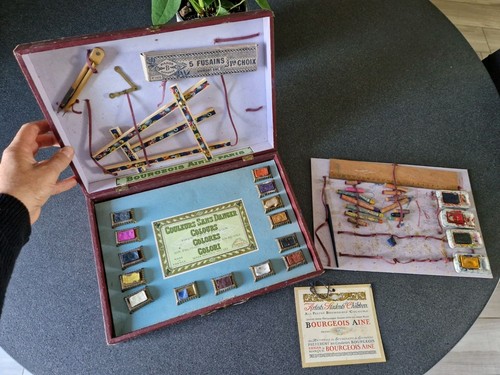 Coffret aquarelle ancien - coffret,