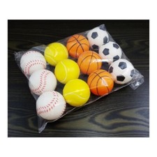 Boule Anti Stress Ballon Foot Basket Baseball Tennis Détente Relaxation Rééducat