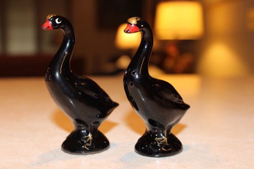 Vintage ceramic salt pepper - ceramic,