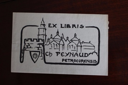 Libris peynaud de - libris, ch.