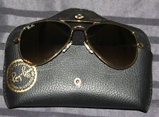Lunettes de Soleil RAY-BAN Collection "Aviator" Dorées + Etui + Boîte